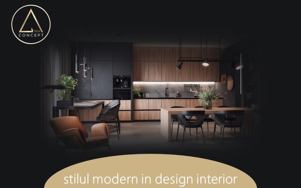 stilul modern in design interior