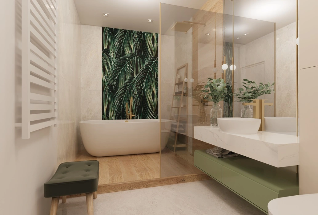 Proiecte de baie interior în stil minimalism