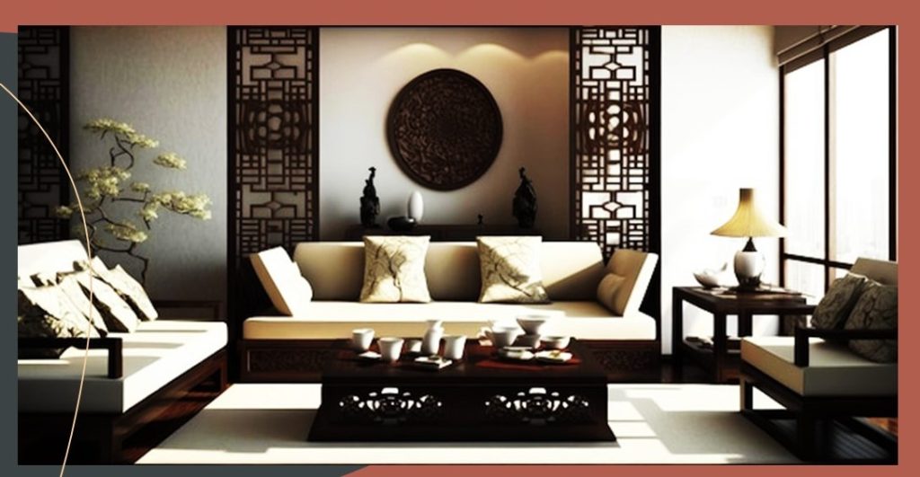 Elemente decorative în oriental design interior